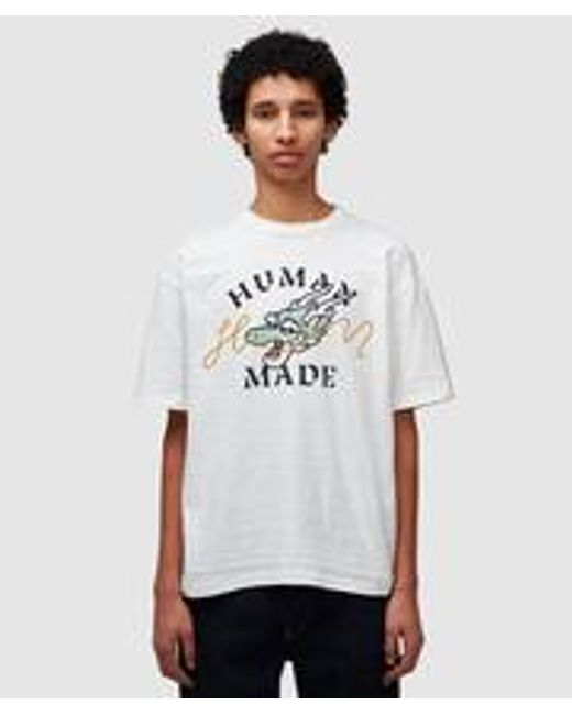 Human Made White Dragon T-shirt for men