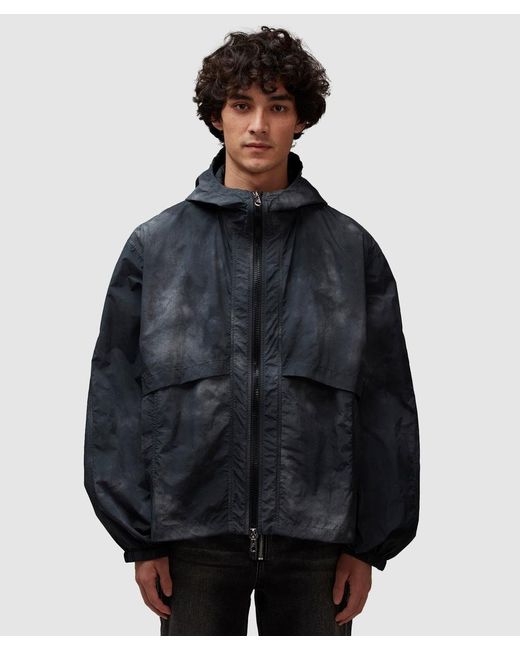 Cole Buxton Black Silk Windbreaker for men