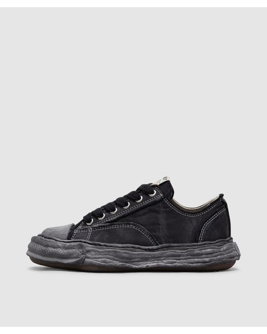 Maison Mihara Yasuhiro Black Peterson 23 Og Sole Vintage Effect Sneaker (Blk/Blk