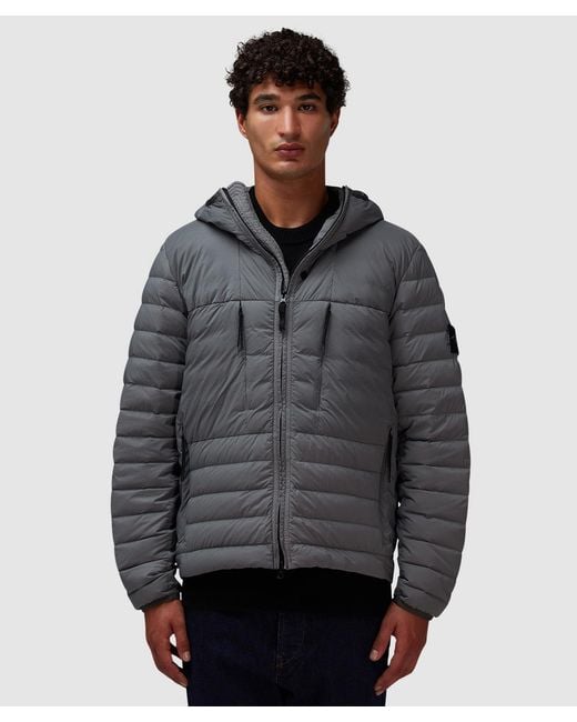Stone Island Seamless Tunnel Hooded Jacket (Cement in Grey for Men