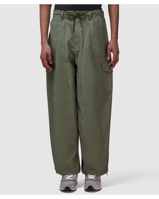 FRIZMWORKS Green Nylon Cargo Balloon Pant for men