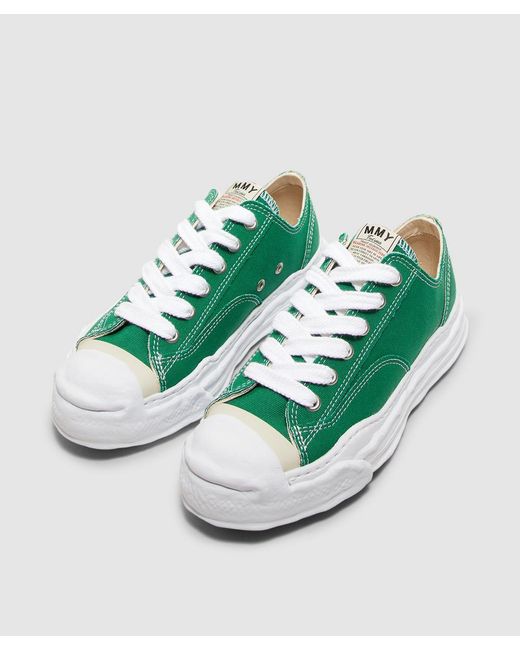 Maison Mihara Yasuhiro Green Hank Og Sole Low Canvas Sneaker (Cl