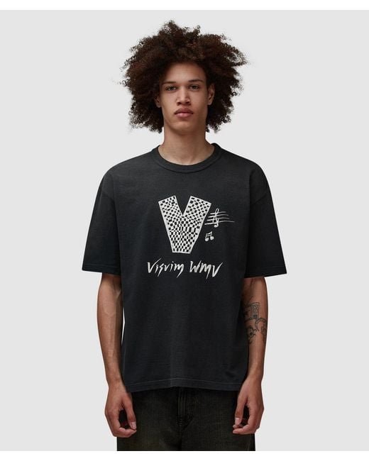 Visvim Black Jumbo V Crash T-Shirt