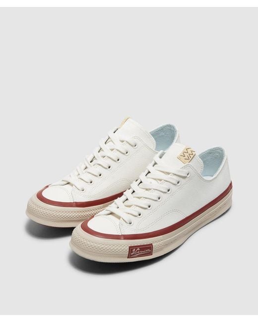 Visvim White Skagway Lo Suede Sneaker for men