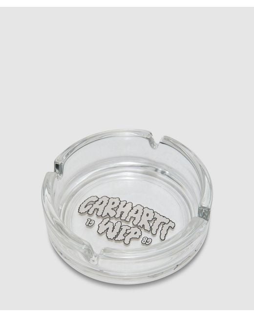 Carhartt White Cloud Script Ashtray (Clear