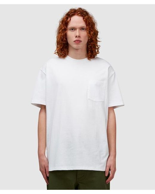 Beams Plus White 2-pack Pocket T-shirt for men
