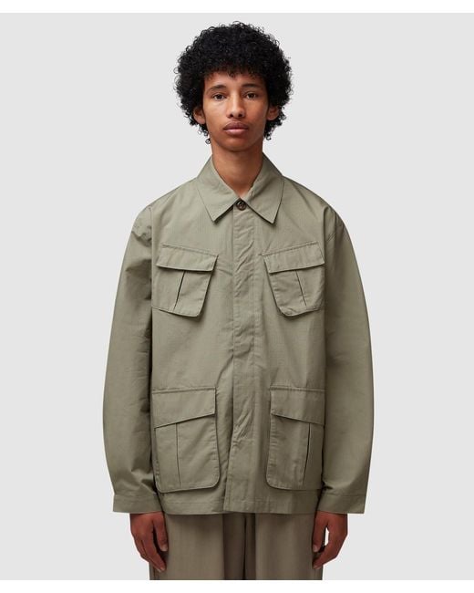 Green cargo jacket mens deals