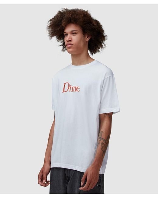 Dime White Shiny T-Shirt