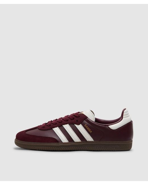 Adidas Brown Samba Og 'Snake' Sneaker /Cream/ Met for men
