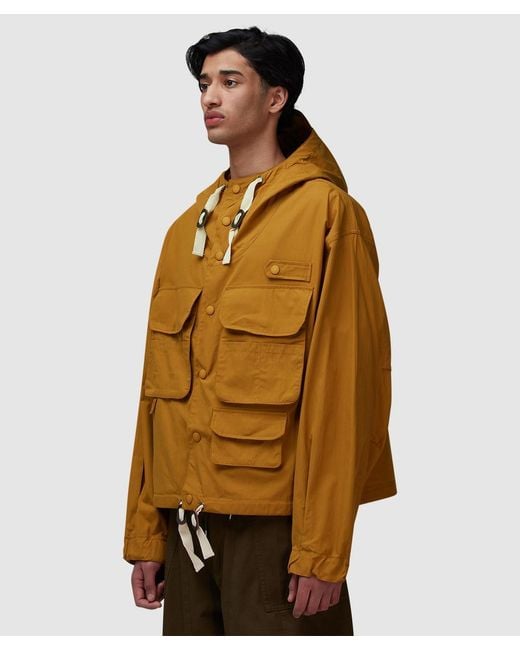 FRIZMWORKS Brown Wading Hooded Parka Jacket for men