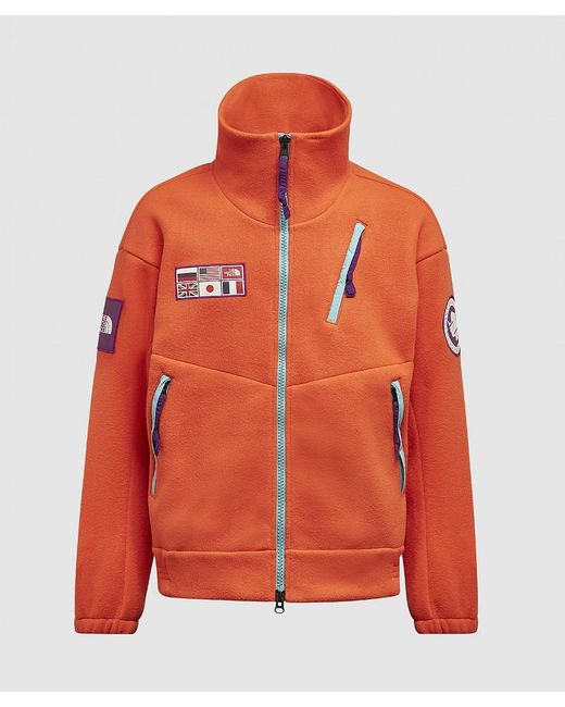 The North Face Tae Zip Fleece Jacket in Red Orange (Orange) for Men - Lyst