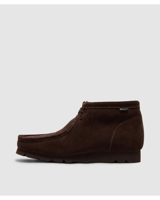 Clarks Brown Wallabee Gore-Tex Boot (Dark Suede for men