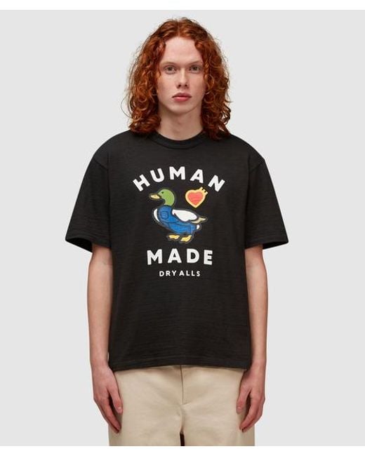 Human Made Black Dungaree Duck T-shirt for men