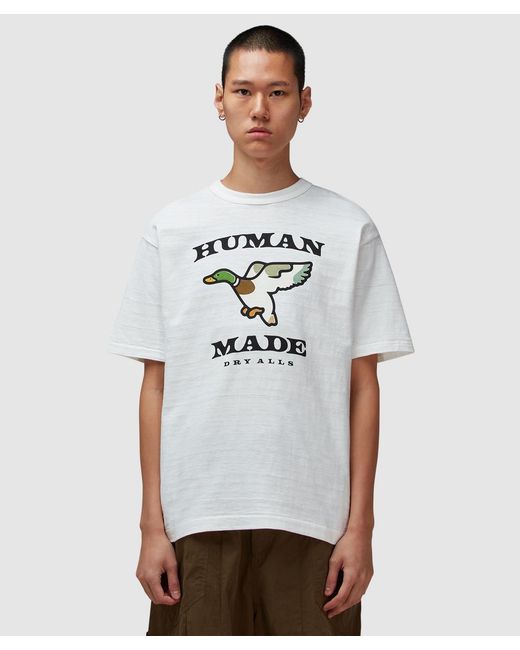Human Made Flying Duck T-Shirt in White | Lyst