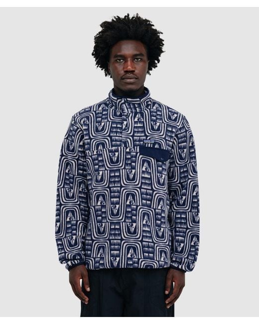 Patagonia Blue Synchilla Snap-T Fleece Sweater (Flow: Sunken for men