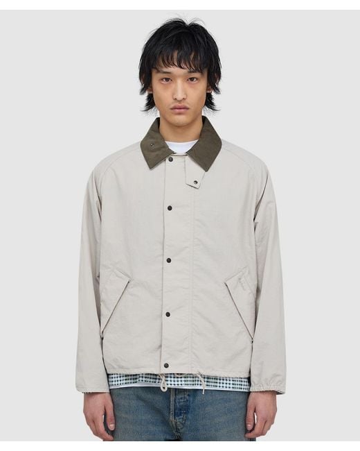 Barbour Gray Transport Nylon Casual Jacket (Mist for men