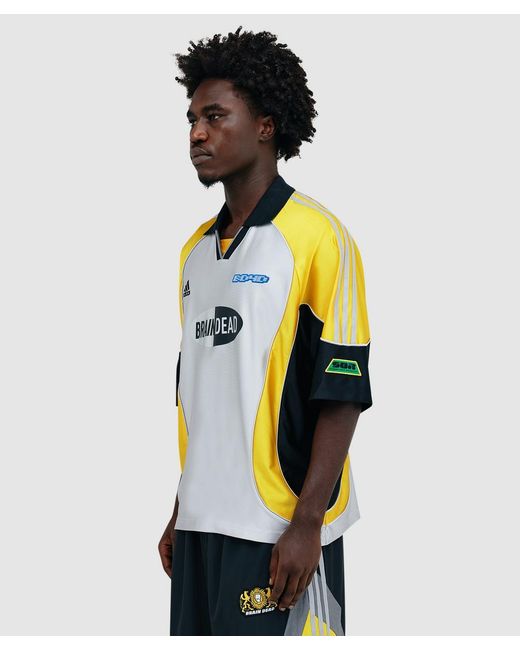 Adidas Black X Brain Dead Football Jersey T-Shirt for men