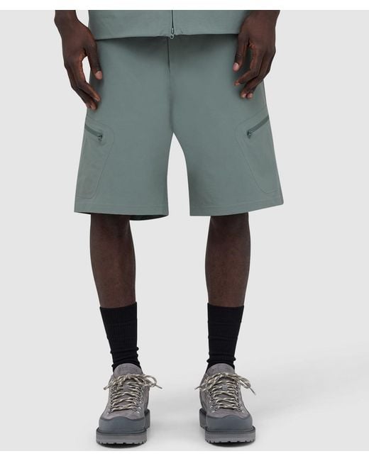 Hiking Patrol Gray Edge Lt Softshell Technical Short (Pine Mist for men