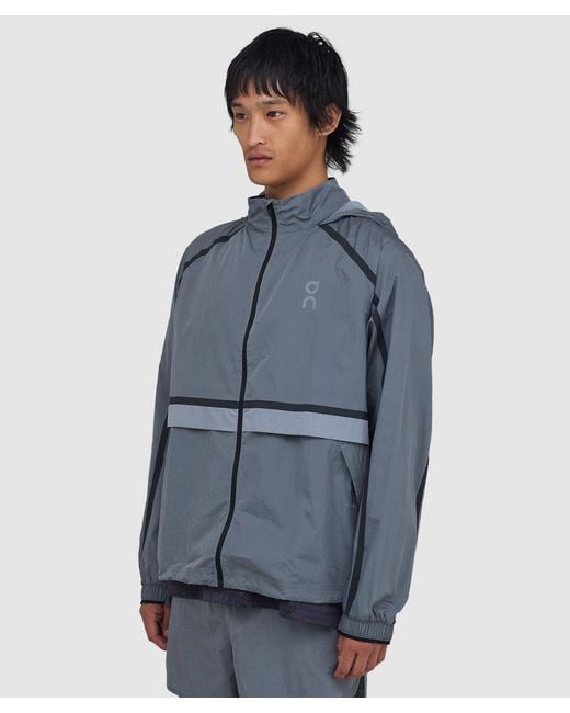 On Shoes Blue Performance Volt Jacket (Glacier for men