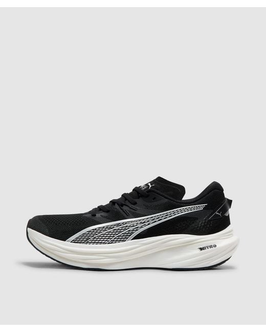 PUMA White Deviate Nitro 3 Sneaker for men