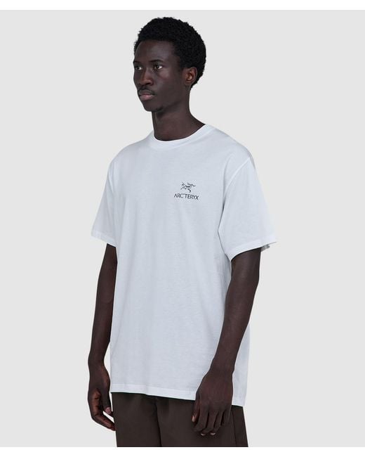Arc'teryx White Kragg Sl Bird Word T-Shirt Light for men