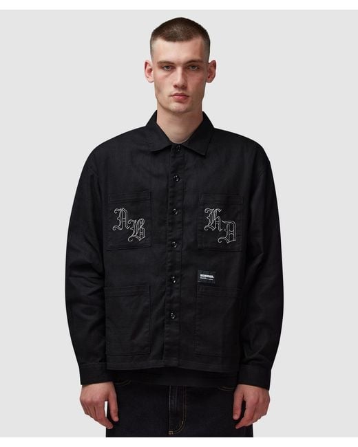Neighborhood Black Embroidery Shirt for men