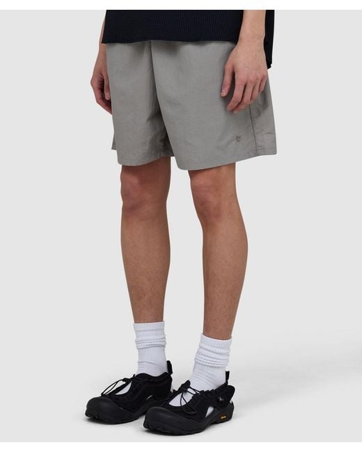 Goldwin Gray Nylon Short (Arid for men