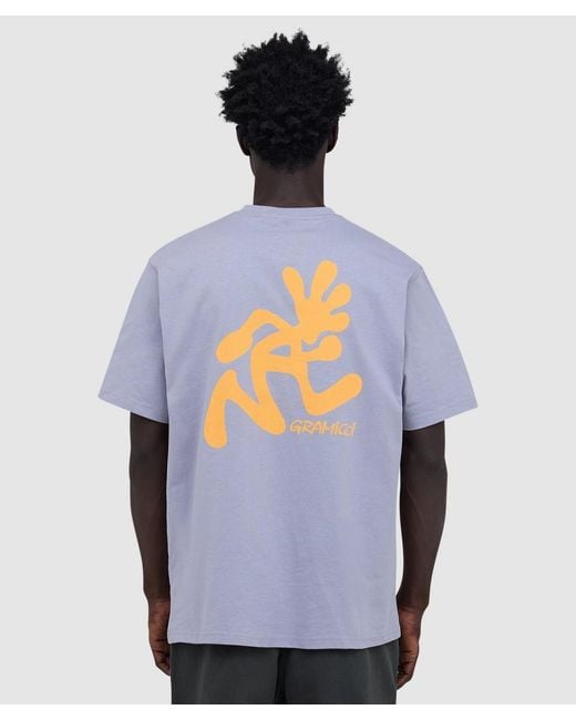 Gramicci Blue Running T-Shirt for men
