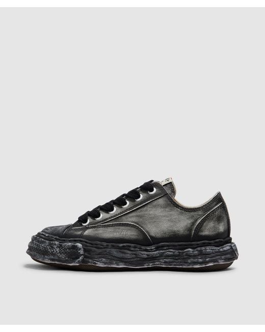 Maison Mihara Yasuhiro Black Peterson 23 Low Overdye Leather Sneaker