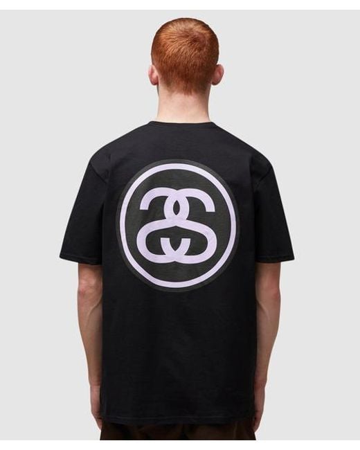 Stussy Black Ss-link T-shirt for men