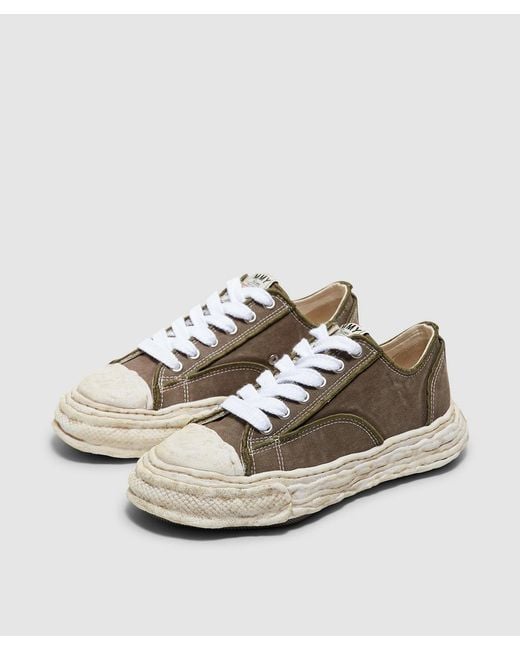 Maison Mihara Yasuhiro Brown Peterson 23 Og Sole Vintage Effect Sneaker (Khaki