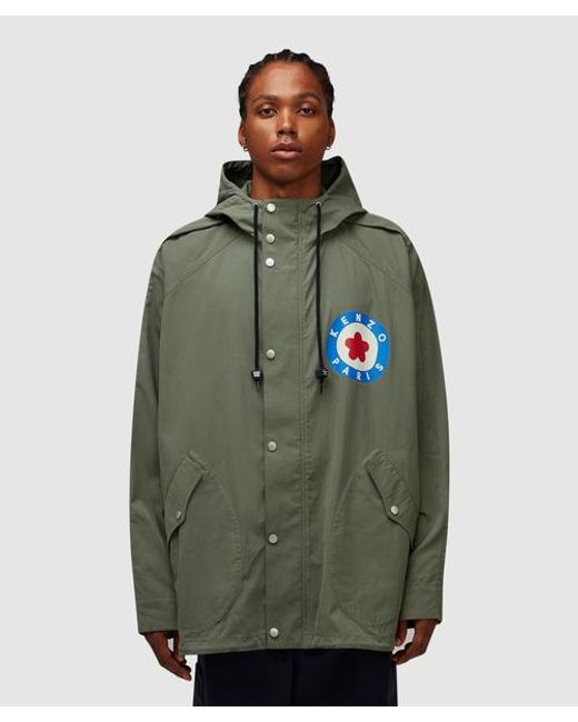 KENZO Green Target Batwing Jacket for men