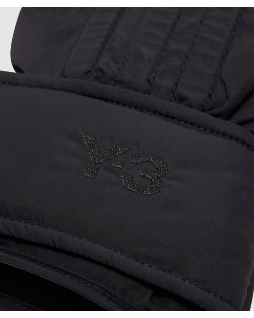 Y-3 Blue Padded Gloves