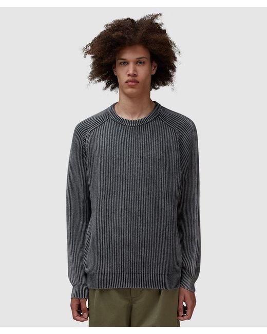 Noah NYC Gray Summer Shaker Sweater for men