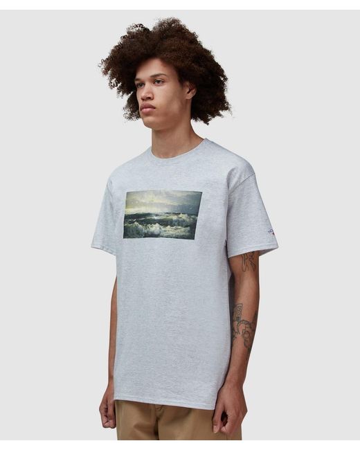 Noah NYC Gray Surf T-Shirt (Ash