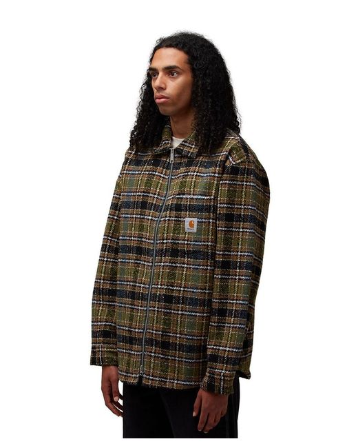 Carhartt Brown Stroy Shirt Jacket (Stroy Check for men