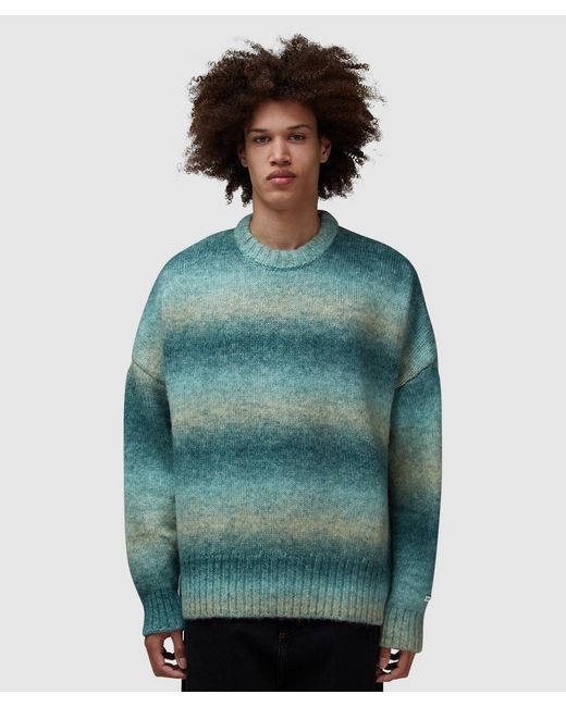About Blank Green Ombre Brushed Sweater for men