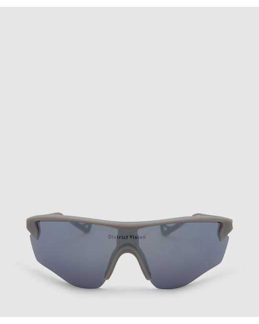 District Vision Gray Junya Racer Sunglasses (Flint/D+ Flash Mirror
