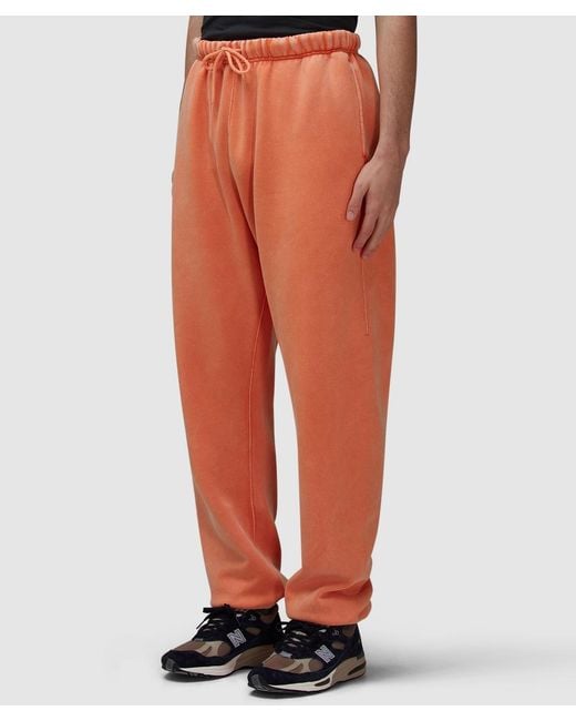 PATTA Orange Classic Washed Sweatpant for men