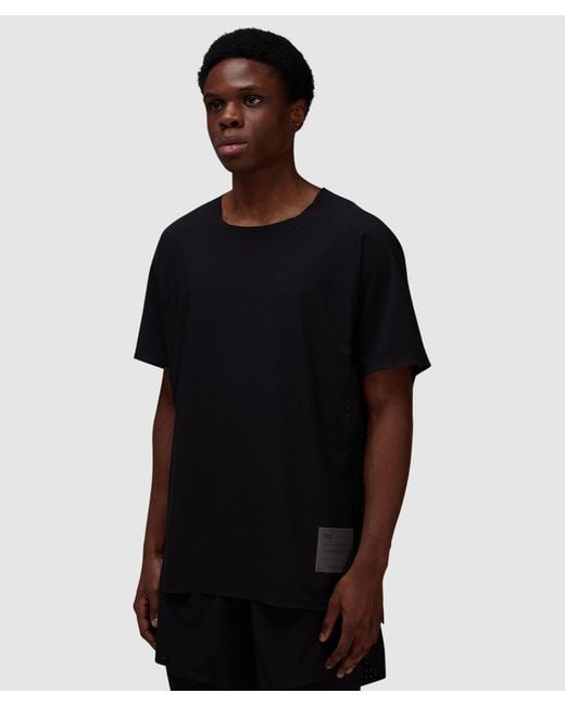 Y-3 Black Running T-Shirt for men