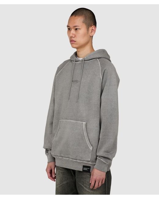 Neighborhood Gray Pigment Dyed Sweat Hoodie for men