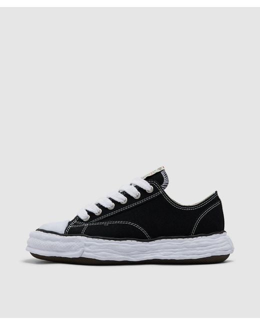 Maison Mihara Yasuhiro Black Peterson Og Sole Low Canvas Sneaker