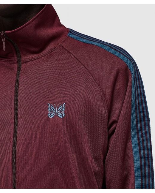Needles Track Jacket Maroon in Red for Men | Lyst