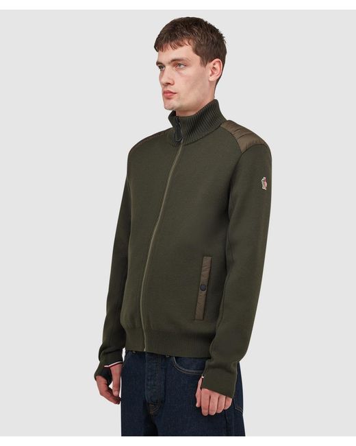 Moncler Green Grenoble Cardigan for men