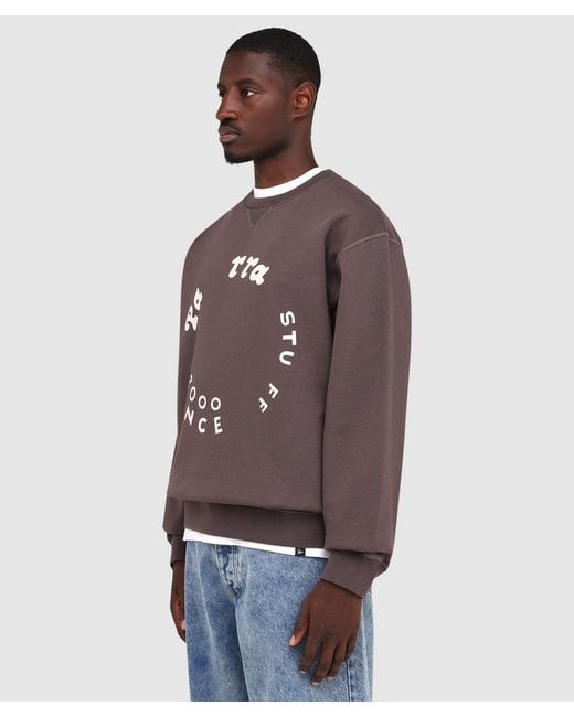 Parra Brown Gasoline Sweatshirt for men