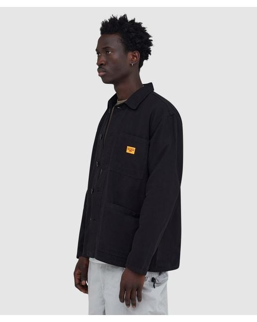 Service Works Blue Canvas Chore Shirt Jacket for men