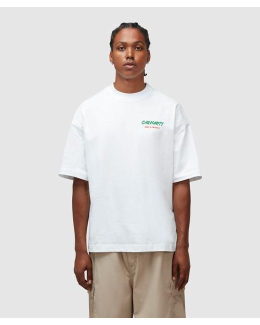 Carhartt WIP White Built From Scratch T-shirt for men