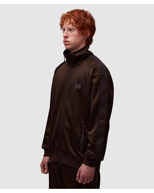 Needles Brown Poly Smooth Track Jacket (Dk for men