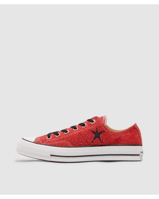 Converse Red X Stussy 70 Ox Sneaker for men
