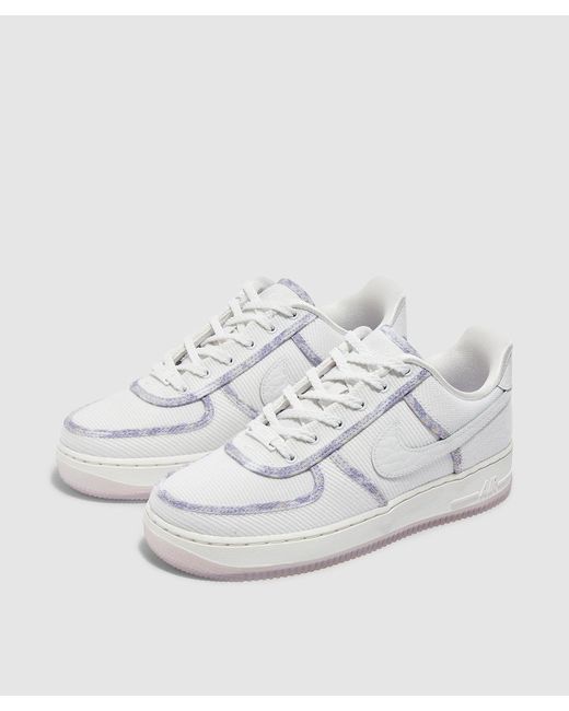 Nike Canvas Air Force 1 Low Shoes in White - Save 63% | Lyst Australia